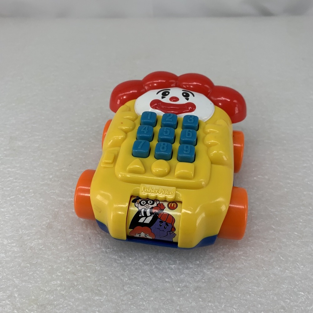 2003 Fisher Price McDonald's Ronald McDonald Plastic Collectible Phone Car Toy - Picture 7 of 8